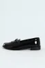 Apron Tassled Patent Loafer - Black sold by Edgars