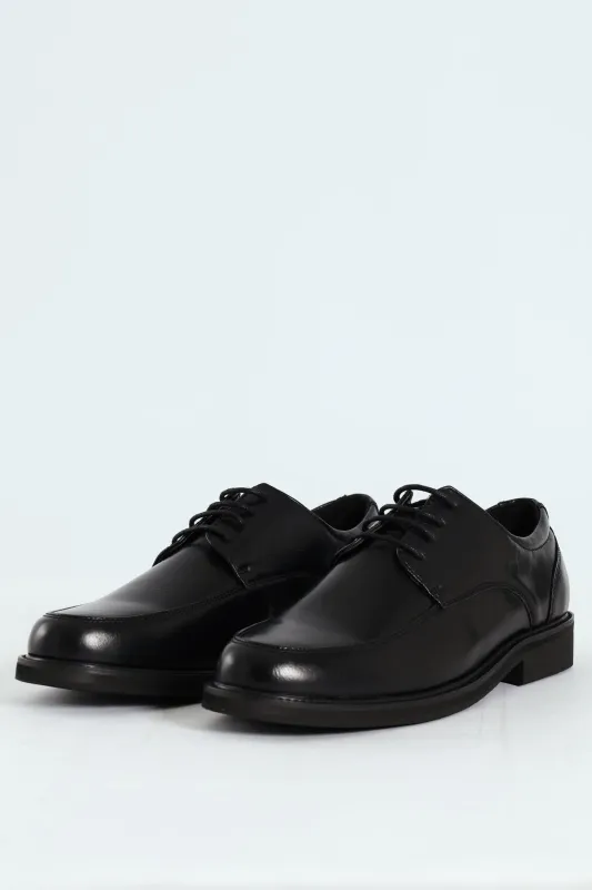 Plain Round Toe Formal Lace Up Shoe - Black sold by Edgars