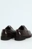 Plain Round Toe Formal Lace Up Shoe - Chocolate sold by Edgars