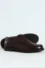 Plain Round Toe Formal Lace Up Shoe - Chocolate sold by Edgars
