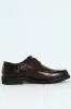 Plain Round Toe Formal Lace Up Shoe - Chocolate sold by Edgars