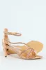 Diamante Multistrap Occasion Heel - Rose Gold sold by Edgars