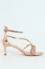 Diamante Multistrap Occasion Heel - Rose Gold sold by Edgars
