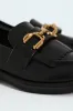 Tassel & Trim Detail Loafer - Black sold by Edgars