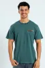 Slogan Front & Back Tee - Forest Green sold by Edgars