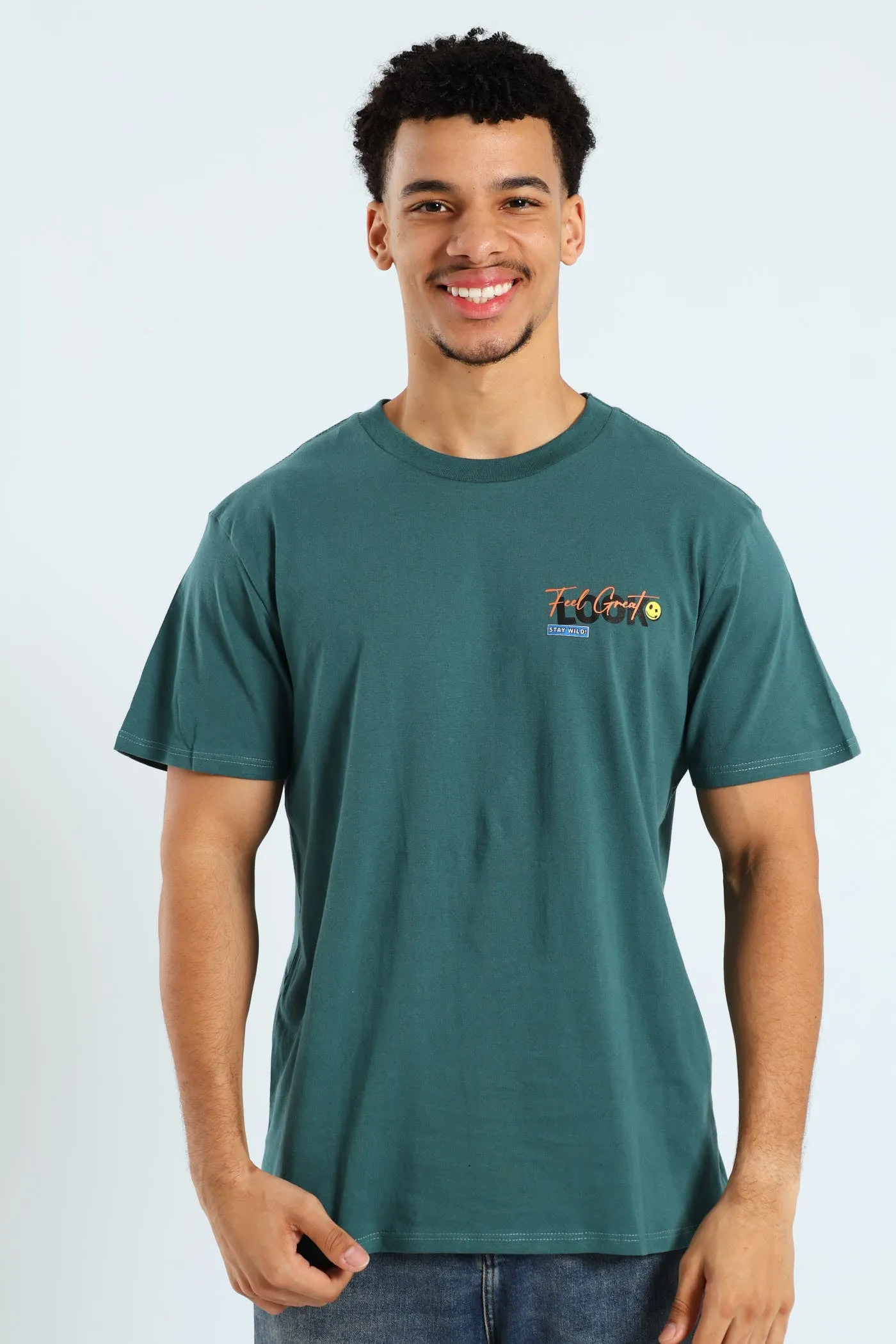 Slogan Front & Back Tee - Forest Green sold by Edgars product image thumbnail 3