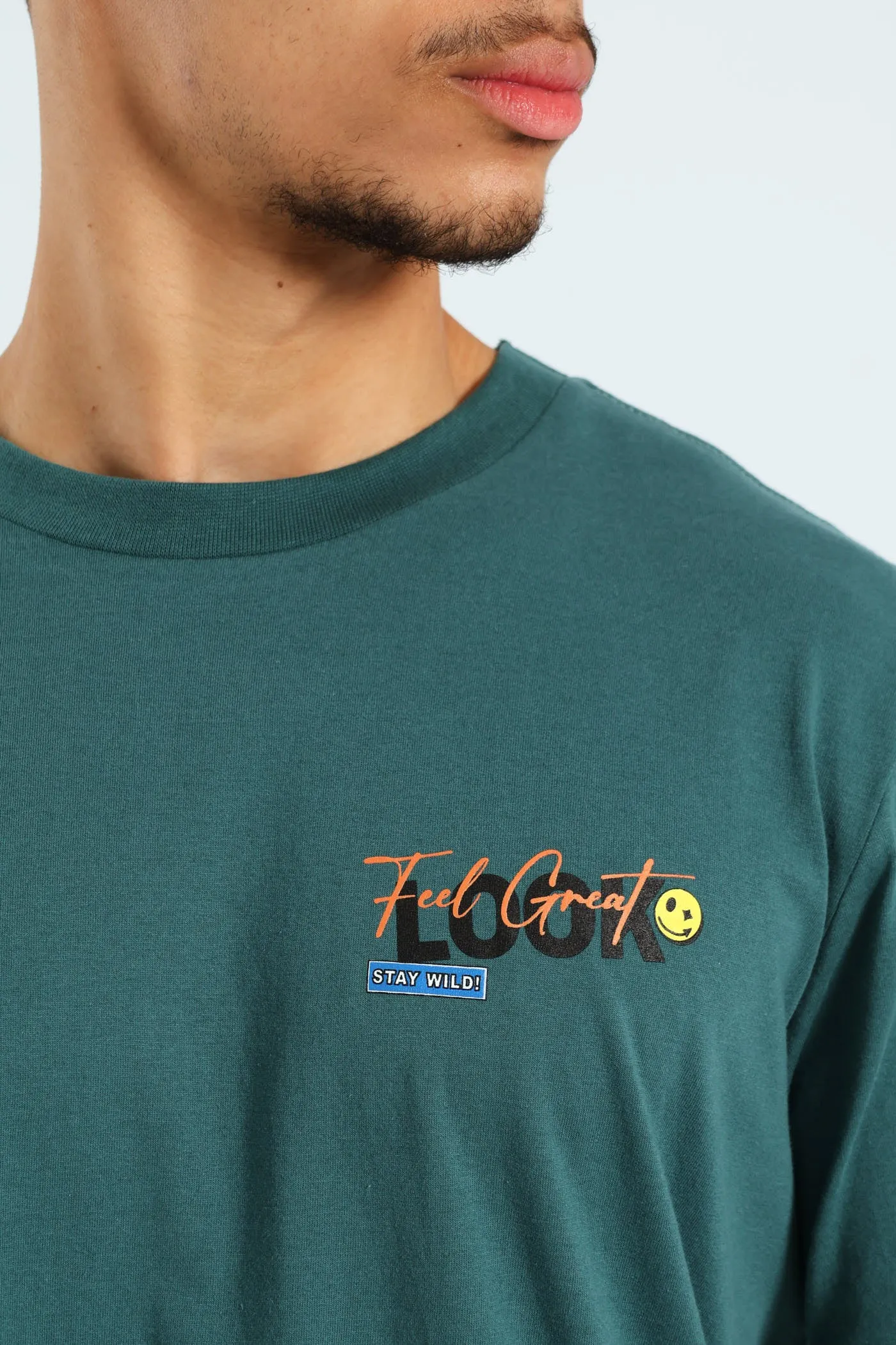 Slogan Front & Back Tee - Forest Green sold by Edgars product image thumbnail 2