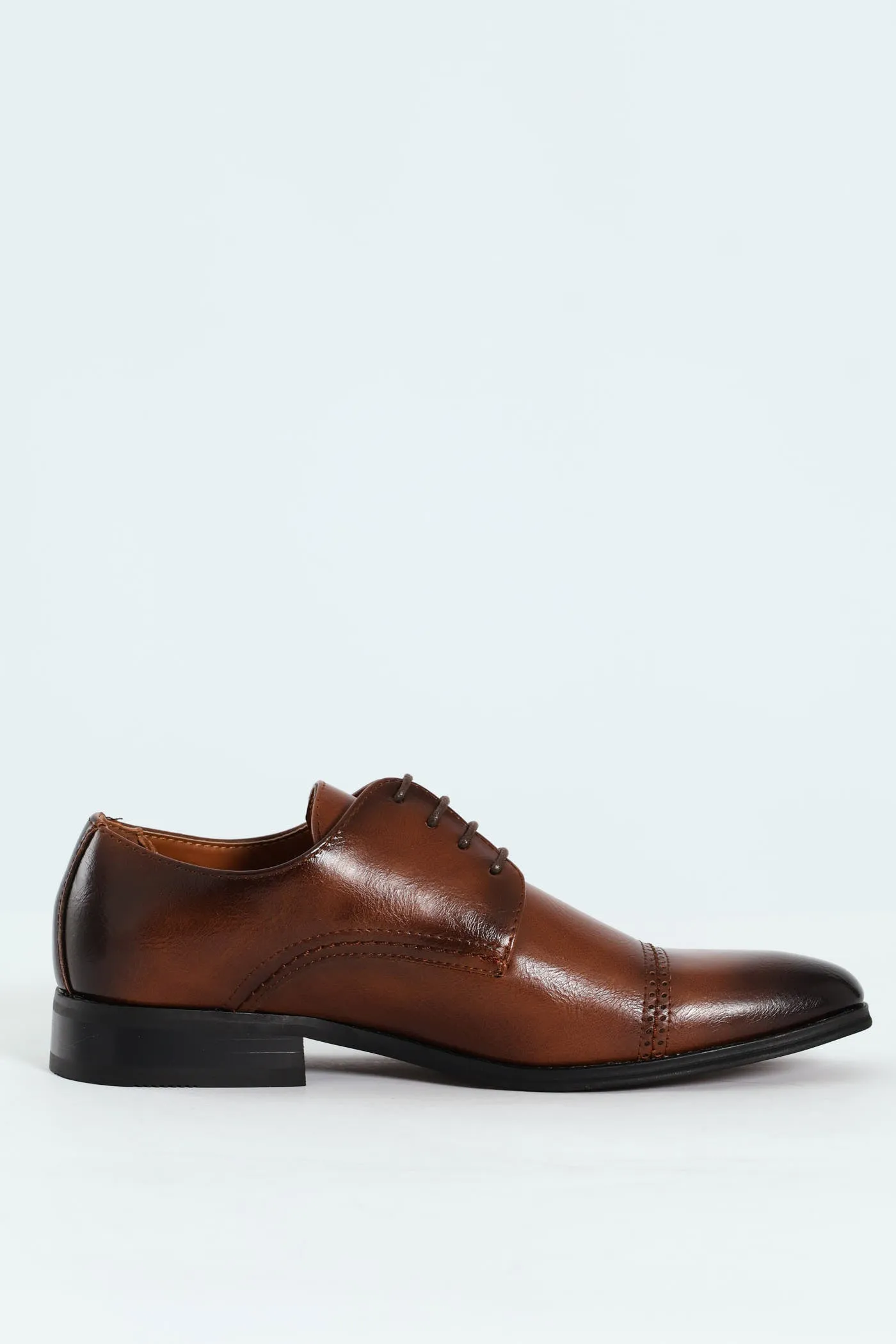 Toe Cap Stitch & Lazer Punch Derby Shoe - Tan sold by Edgars product image thumbnail 5