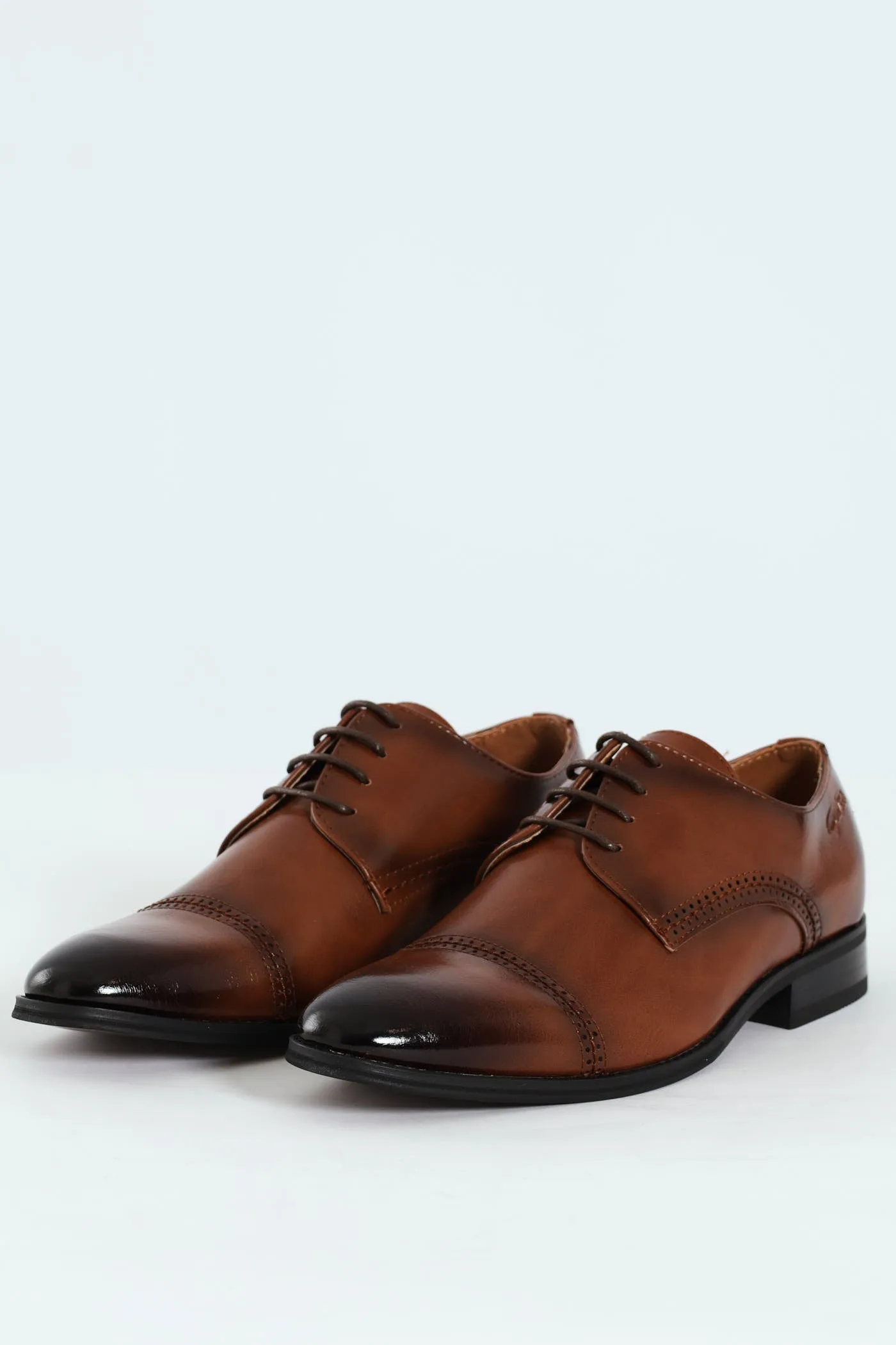 Toe Cap Stitch & Lazer Punch Derby Shoe - Tan sold by Edgars product image thumbnail 3