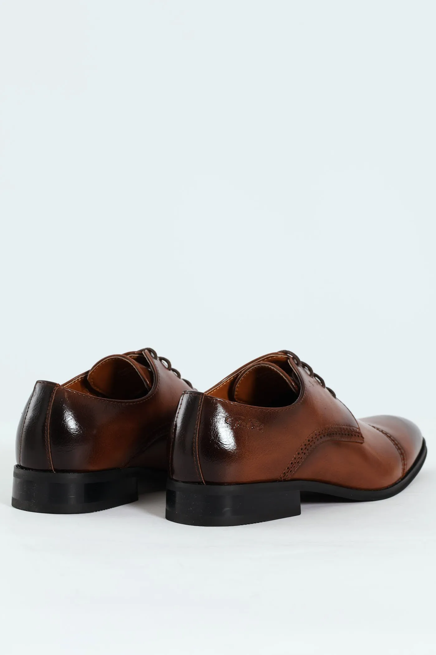 Toe Cap Stitch & Lazer Punch Derby Shoe - Tan sold by Edgars product image thumbnail 4