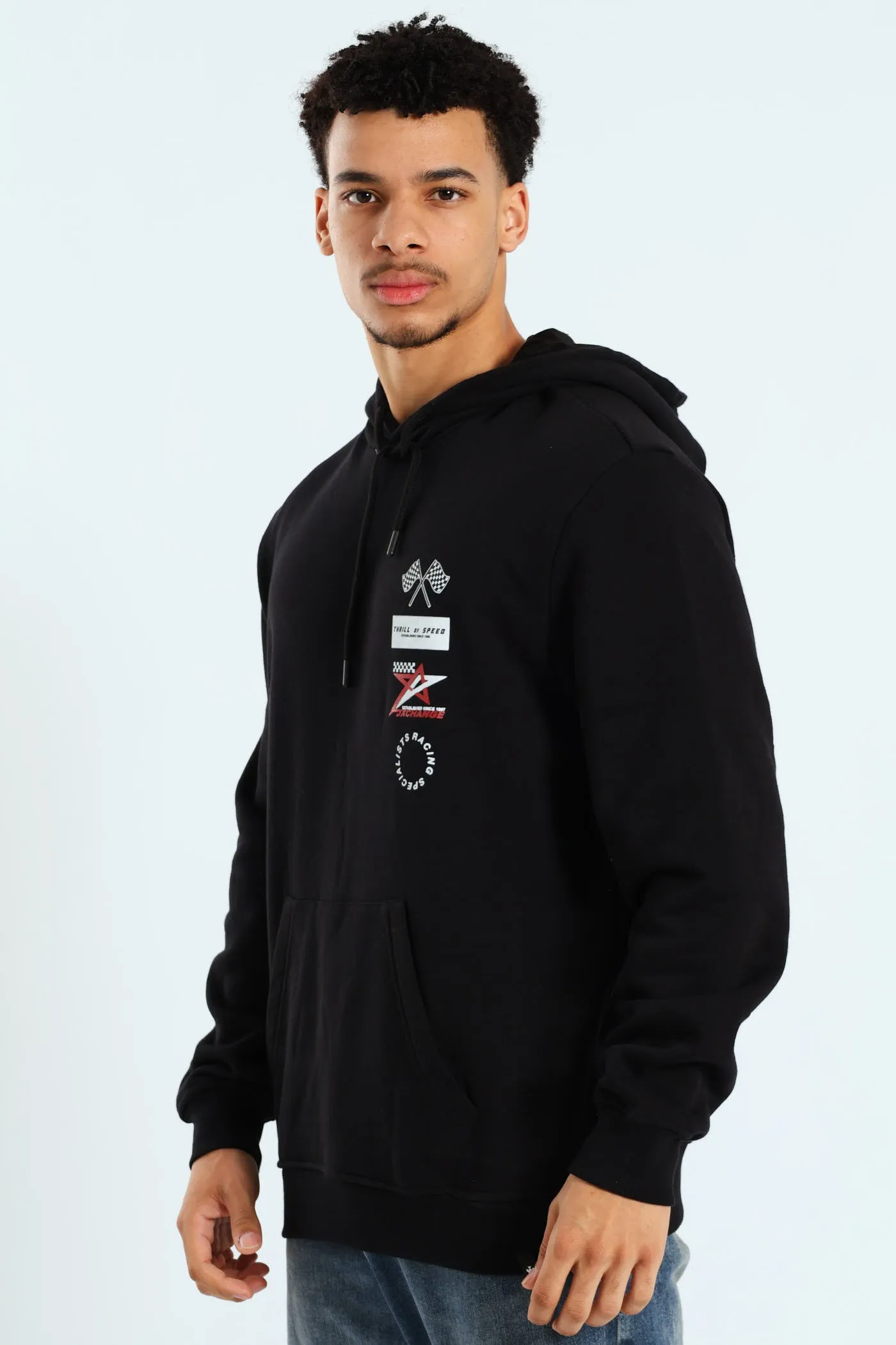 Racing Hoody - Black sold by Edgars product image thumbnail 3