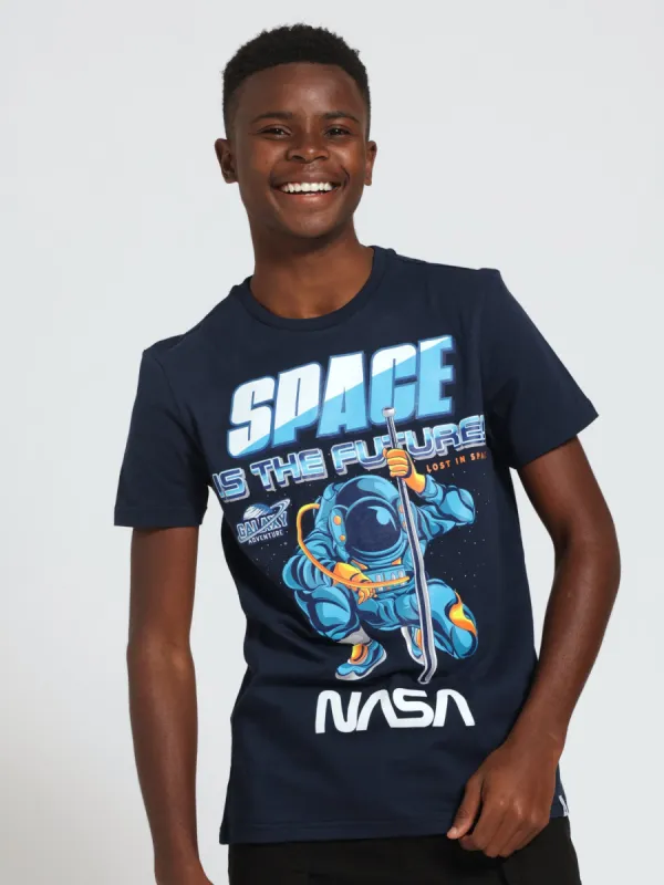 Boys Nasa Space Tee - Navy sold by Edgars