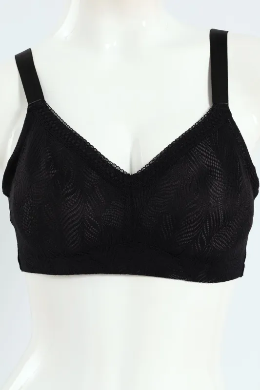 Lace M-Frame Bra - Black sold by Edgars