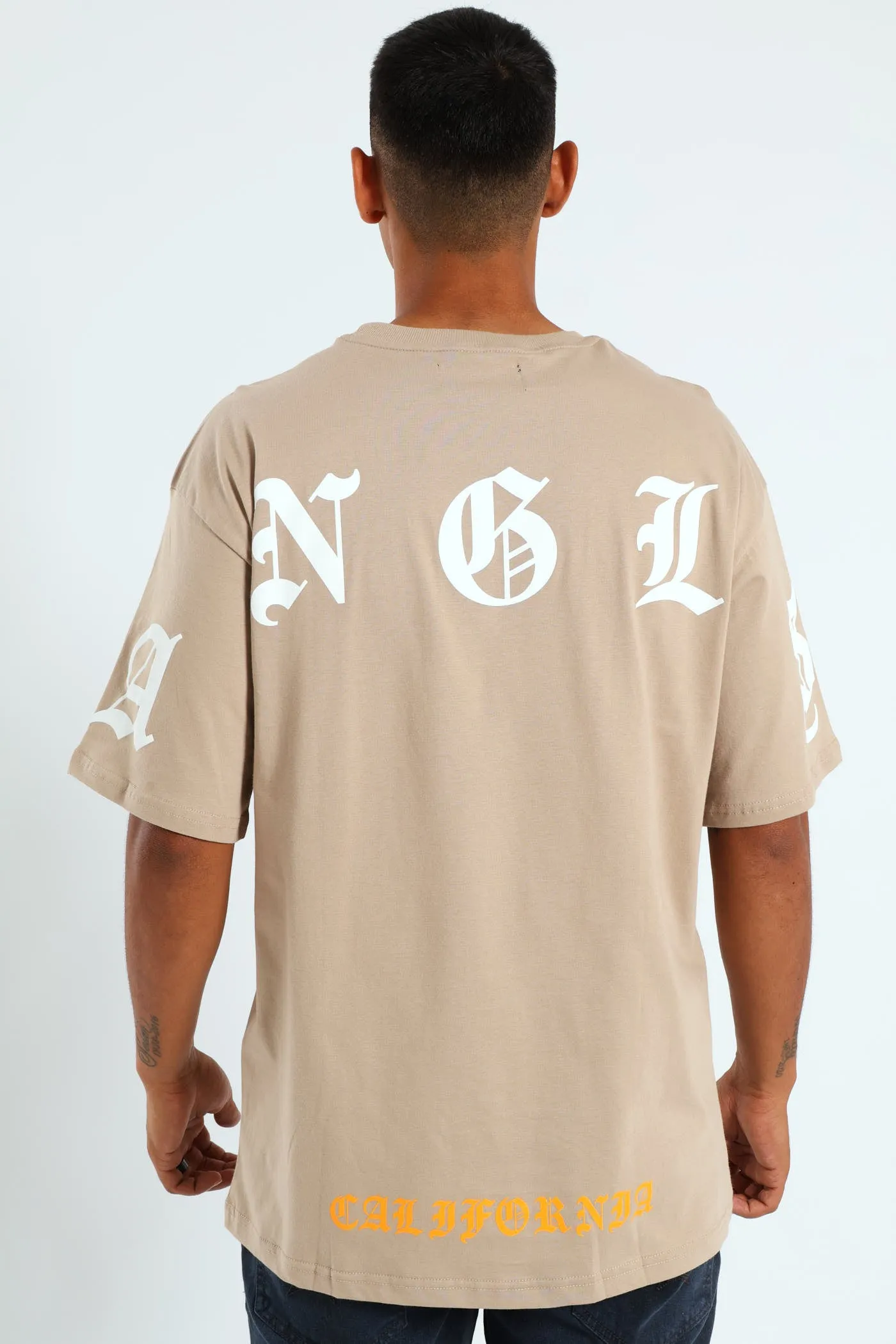 Short Sleeve Back Print La Tee - Stone sold by Edgars product image thumbnail 4