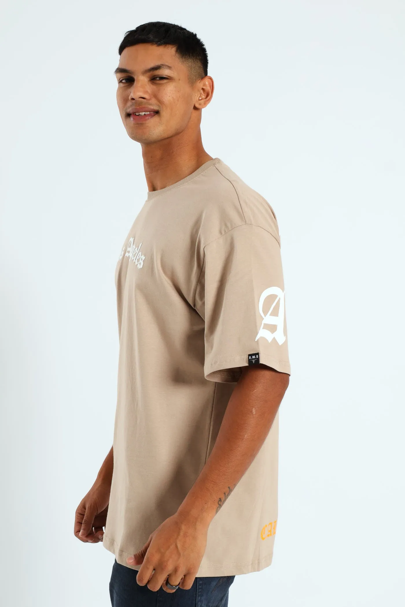 Short Sleeve Back Print La Tee - Stone sold by Edgars product image thumbnail 2