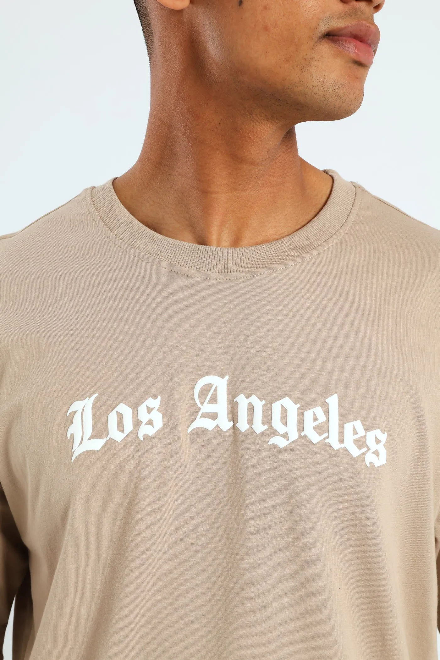 Short Sleeve Back Print La Tee - Stone sold by Edgars product image thumbnail 3