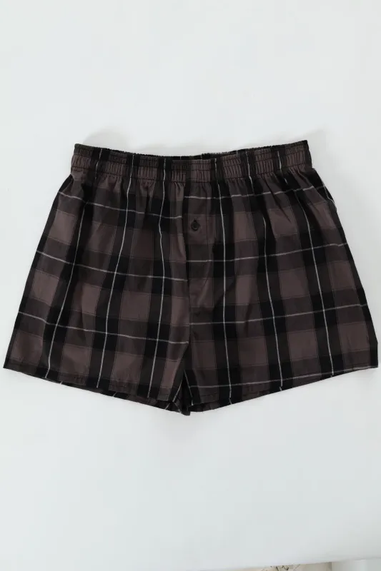 Single Fashion Woven Boxer - Black sold by Edgars 