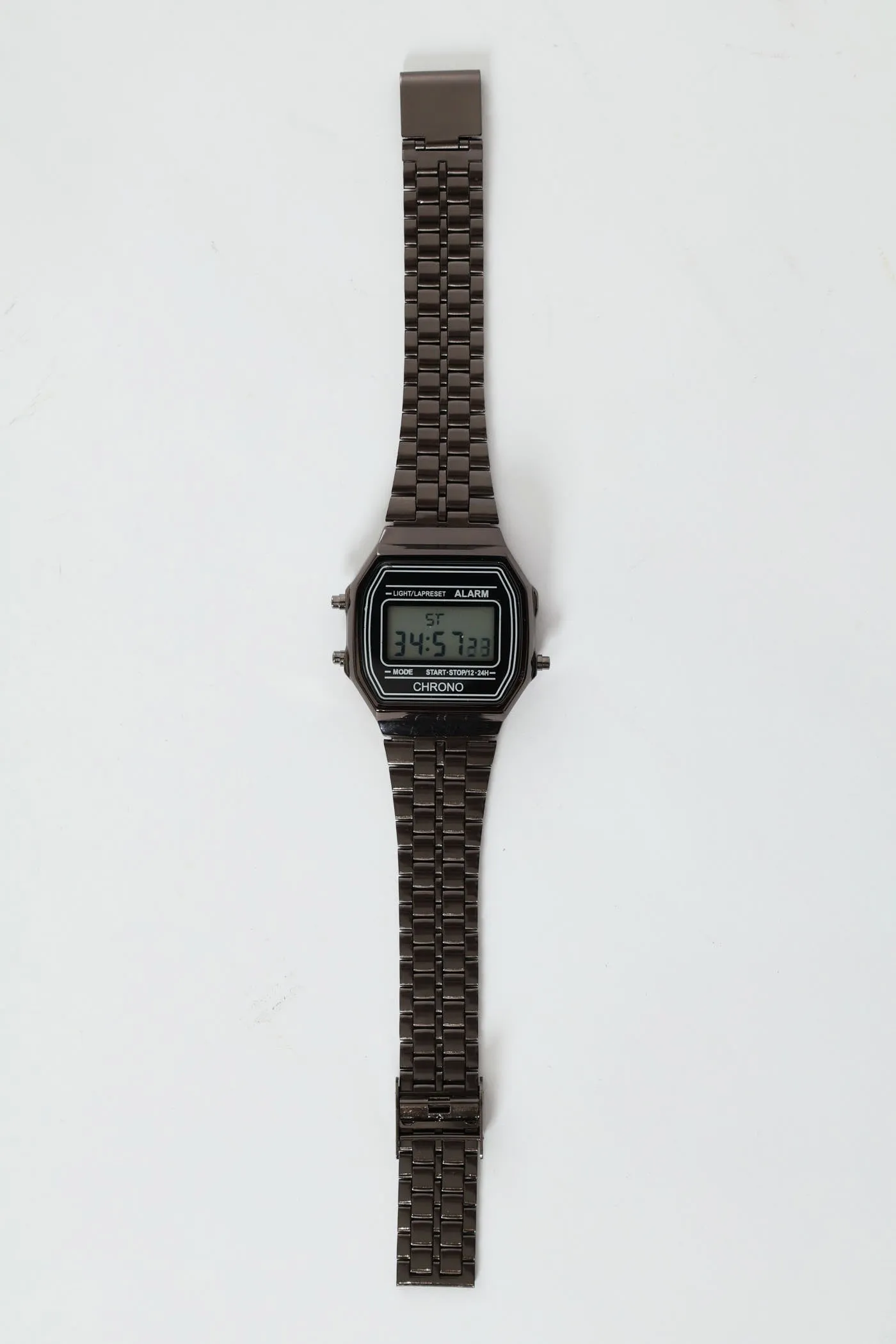 Metal Digital Watch - Charcoal sold by Edgars