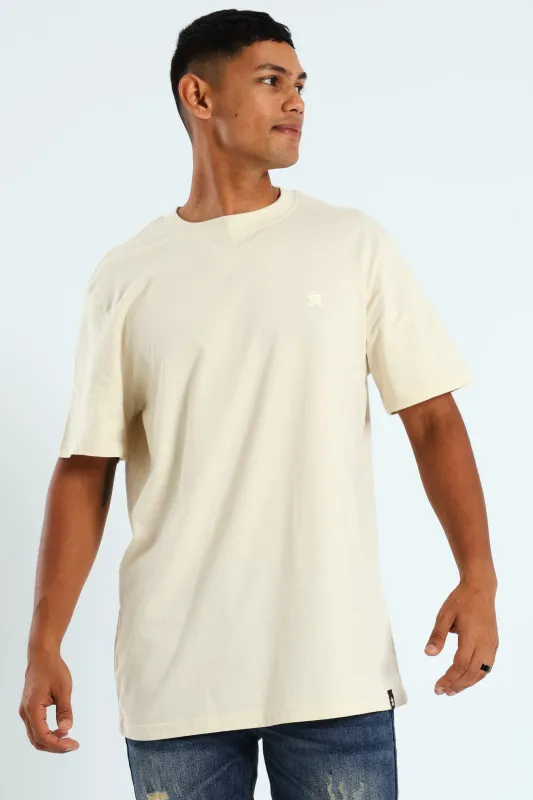 Basic Crew Tee - Light Stone sold by Edgars