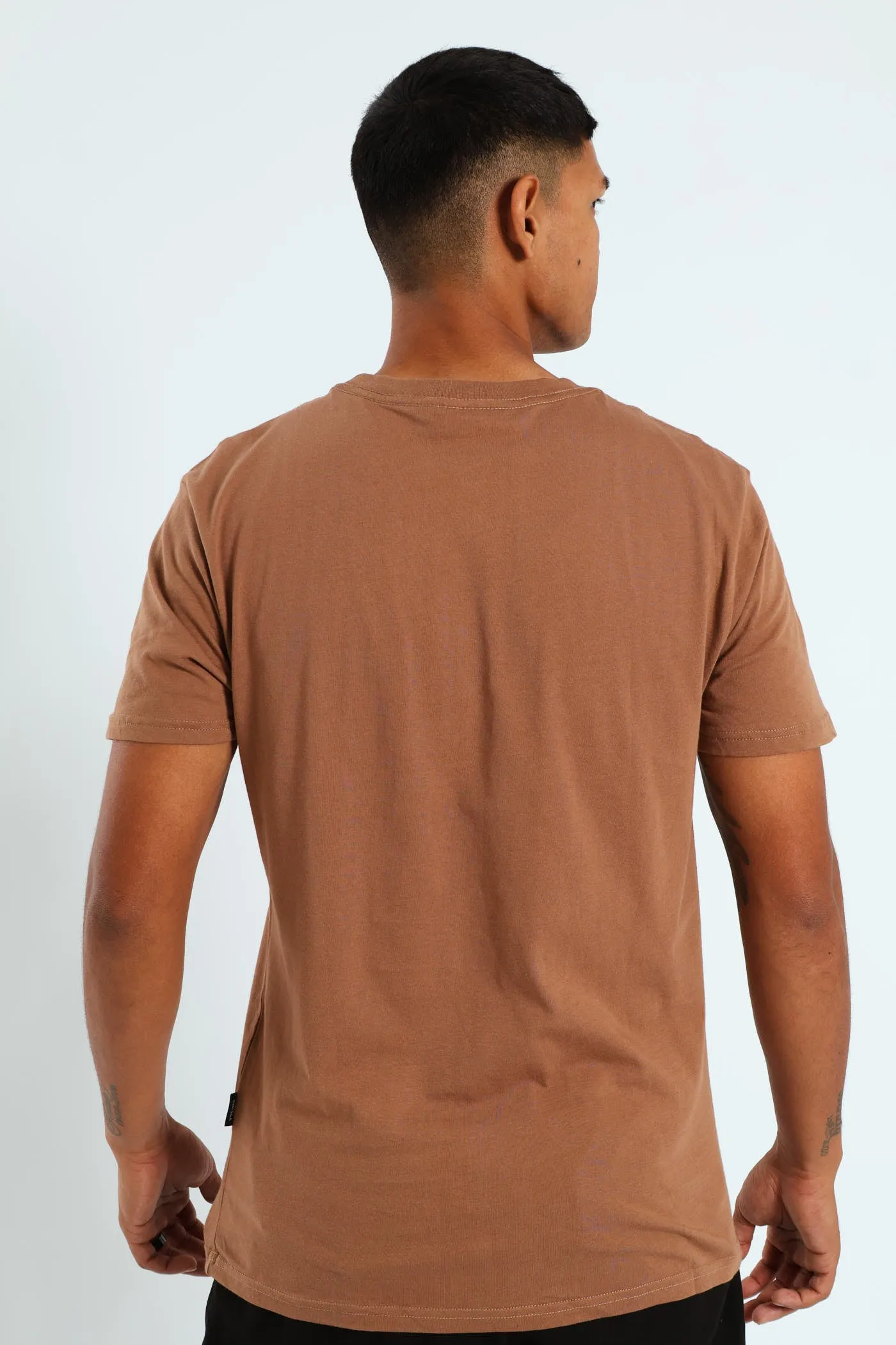 Short Sleeve Basic Print T-Shirt - Brown sold by Edgars product image thumbnail 3