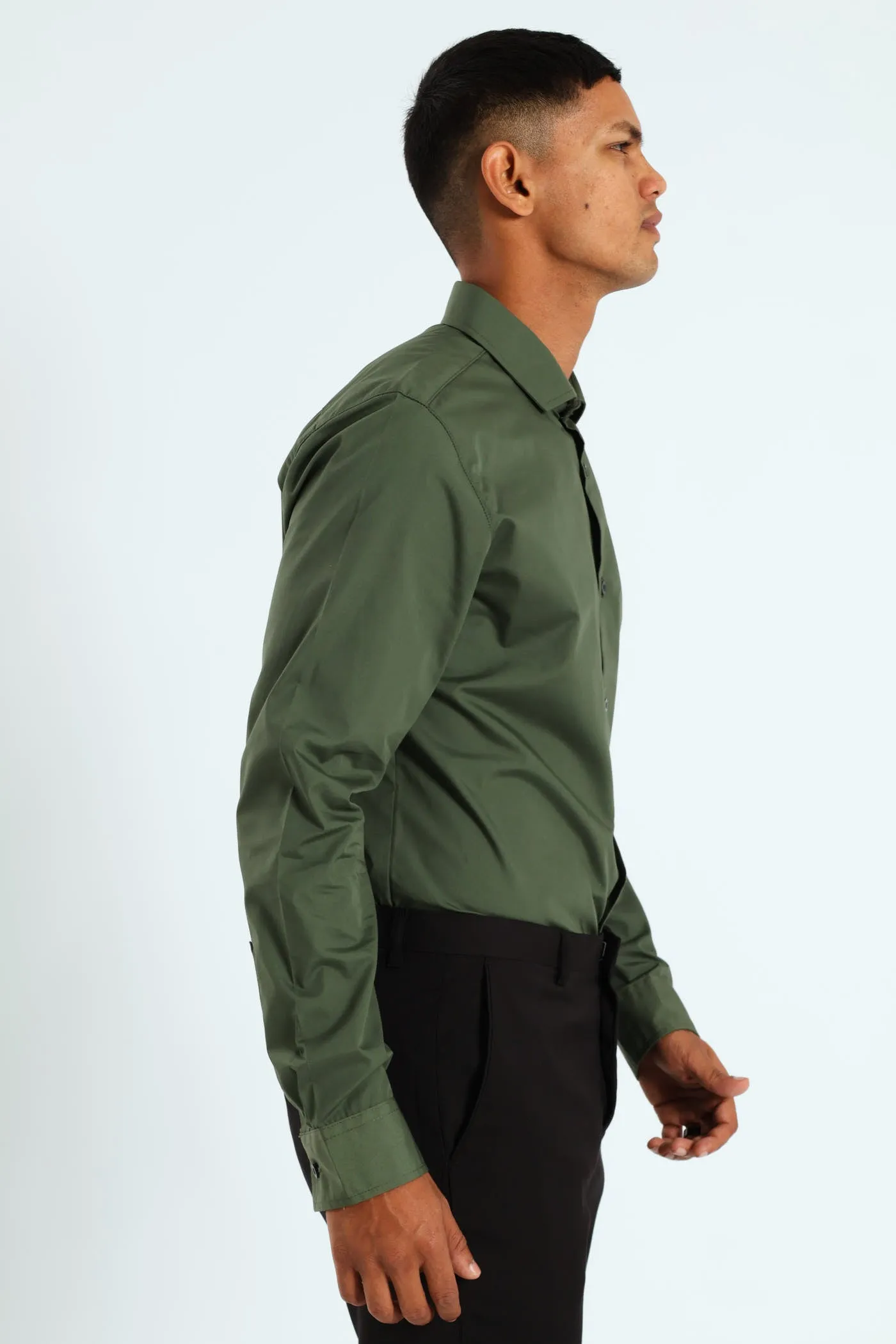 Easy Care Long Sleeve Shirt - Fatigue sold by Edgars product image thumbnail 4