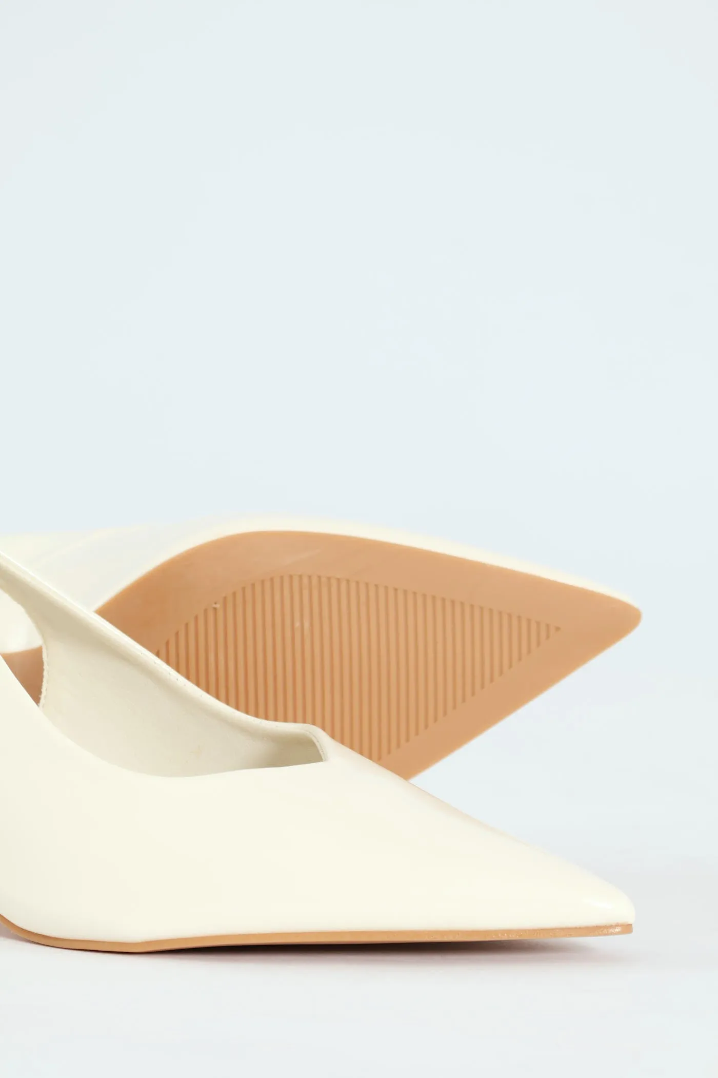 V-Cut Sling Back Kitten Heel - White sold by Edgars product image thumbnail 2