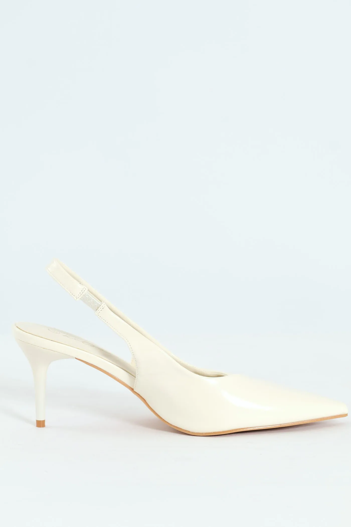 V-Cut Sling Back Kitten Heel - White sold by Edgars product image thumbnail 3