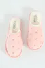 Small Embroidered Hearts Slipper - Blush sold by Edgars