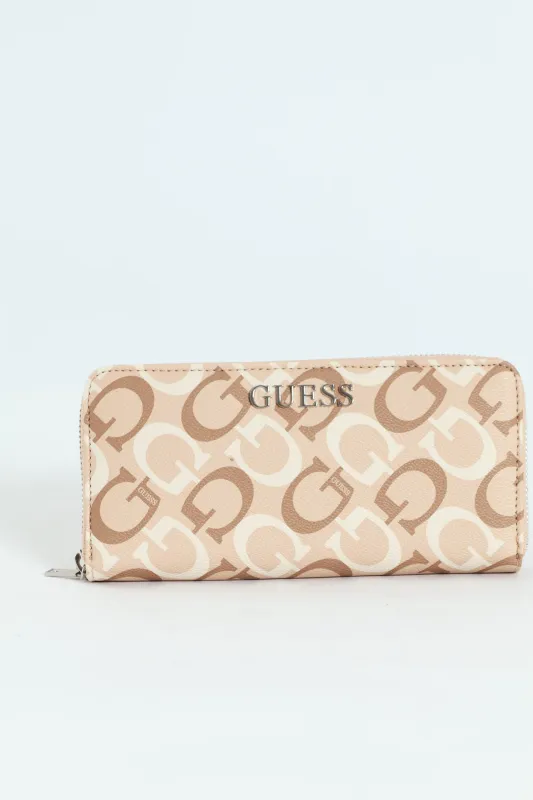 Abbas Large Zip Around Purse - Caramel sold by Edgars