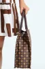 All Over Print Shopper Bag - Brown sold by Edgars