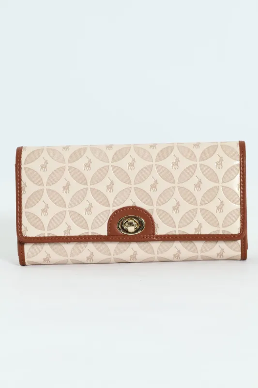 Sinclair Clutch Purse - Beige sold by Edgars