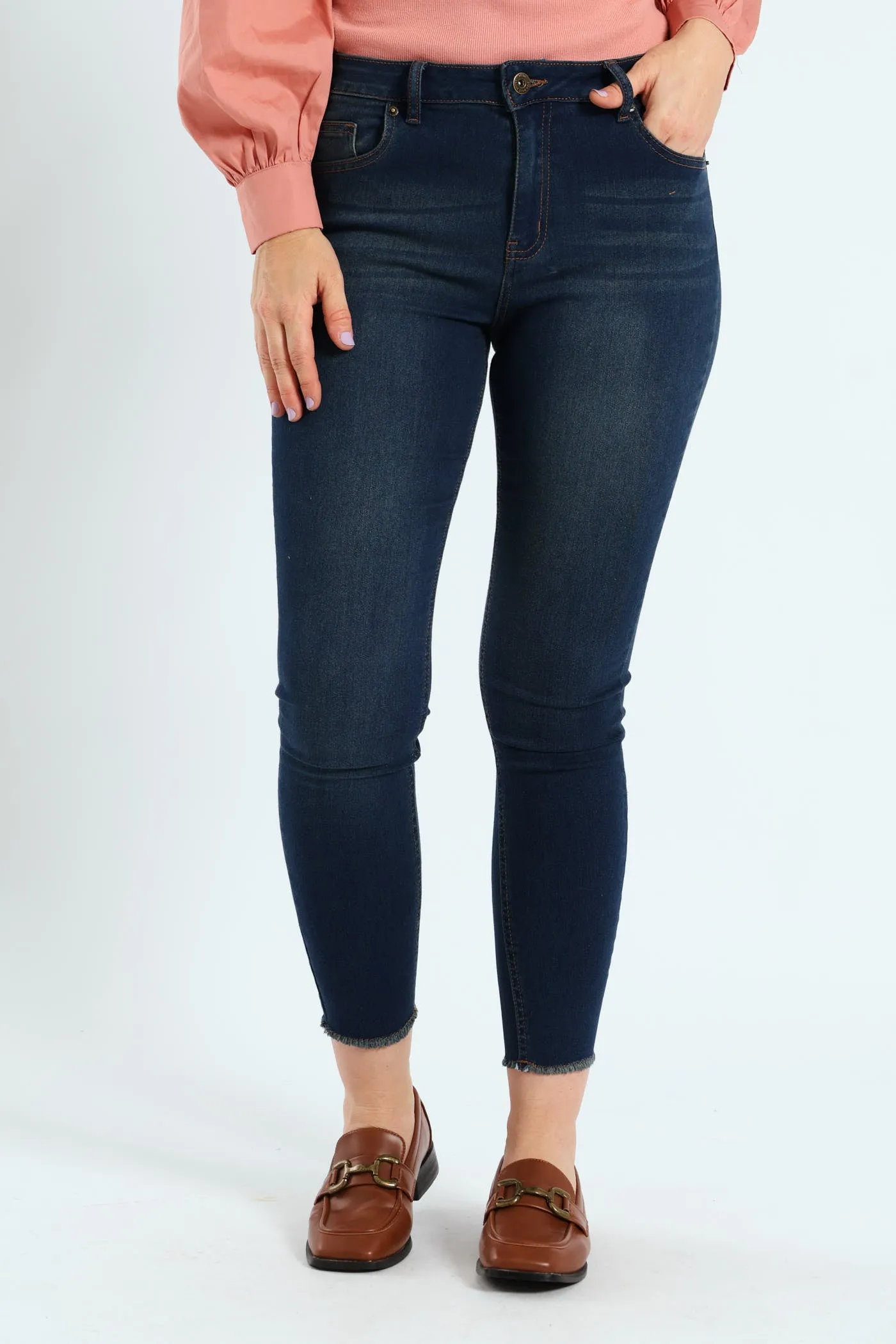 Ankle Grazer Skinny Jean - Tea Stain sold by Edgars