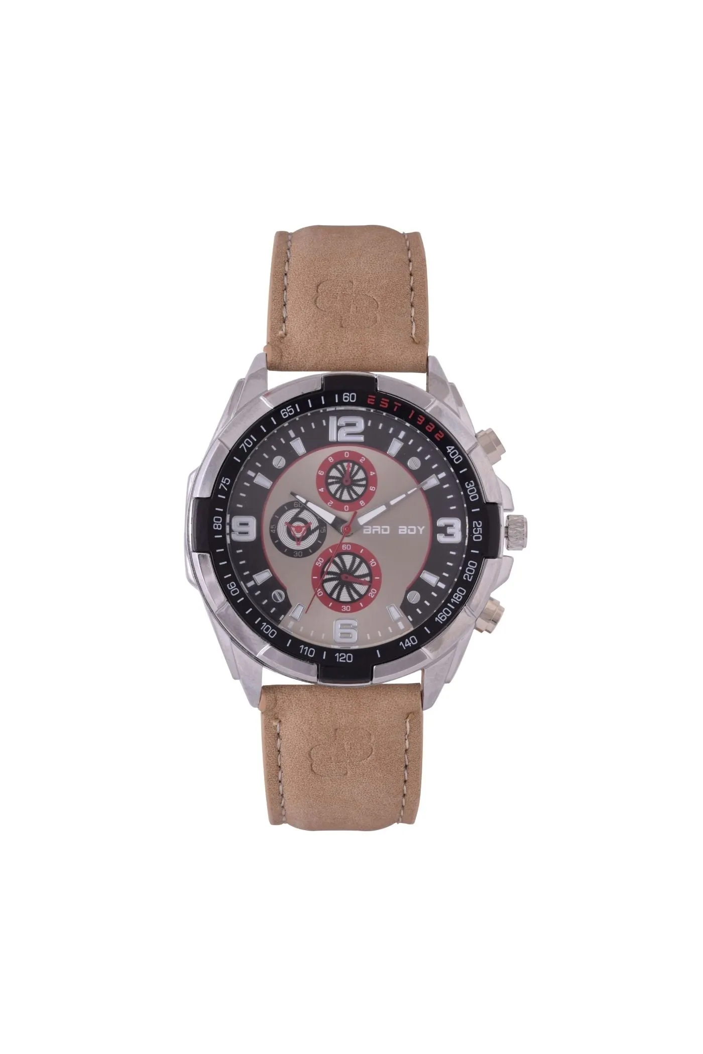 Racer Leatherette Watch - Tan sold by Edgars