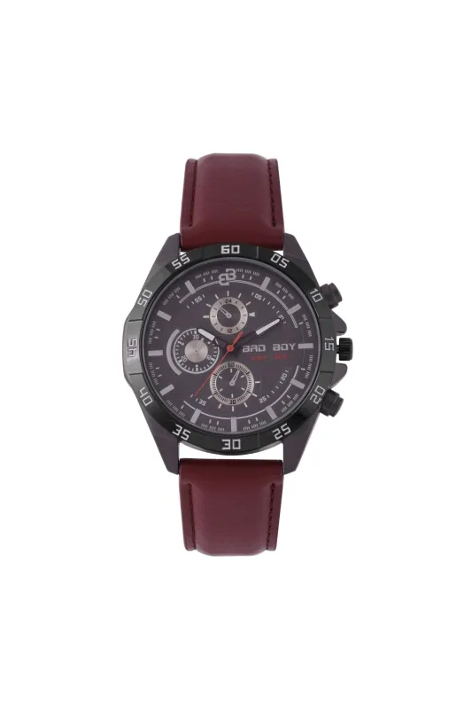 Two Straps Watch Set - Brown/Gunmetal/Blue sold by Edgars