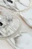 Double Diamante Strap On Block Heel - Silver sold by Edgars