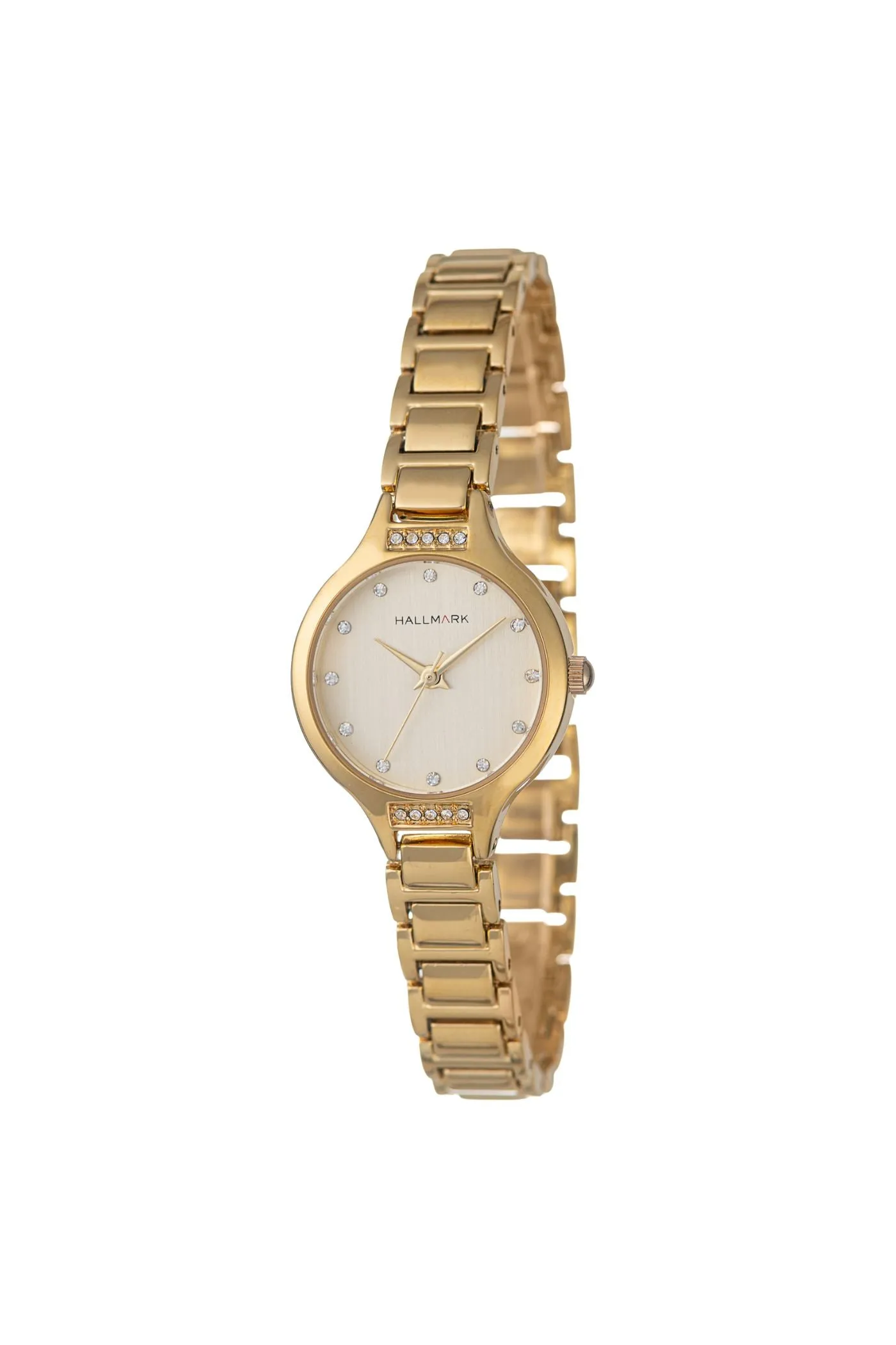 Round Champagne Stones Dial Bracelet Watch - Gold sold by Edgars
