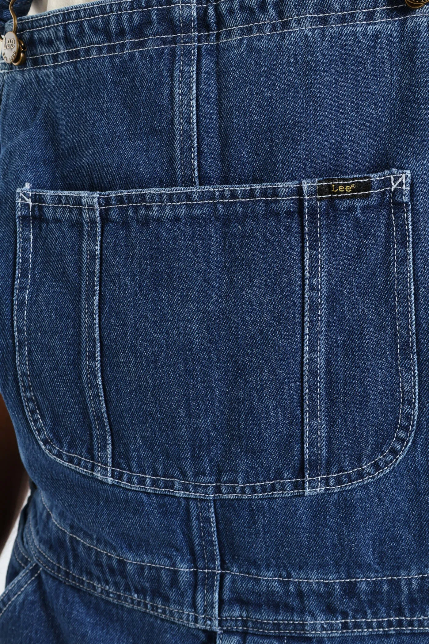 Regular Relaxed Straight Leg Denim Dungaree - Med Wash sold by Edgars product image thumbnail 3