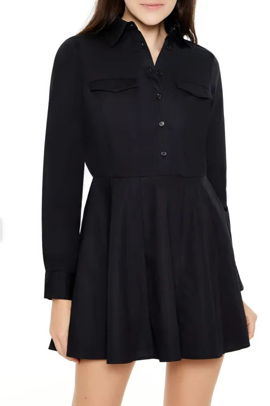 Natural Waist Mini Dress - Black sold by Edgars