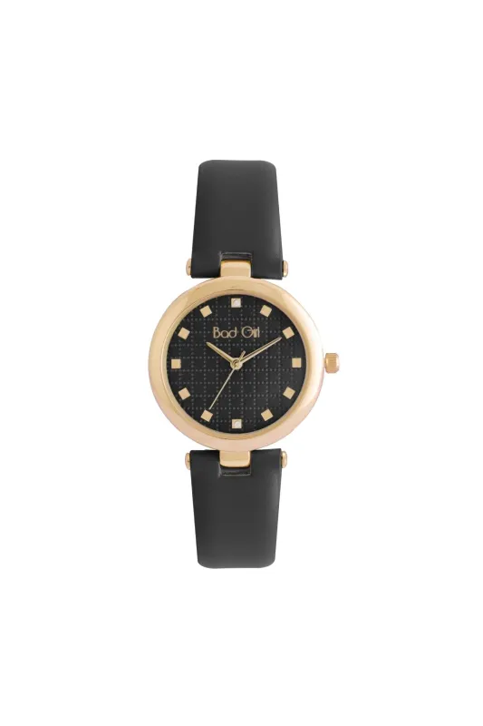 Mod Pu Watch - Black & Gold sold by Edgars