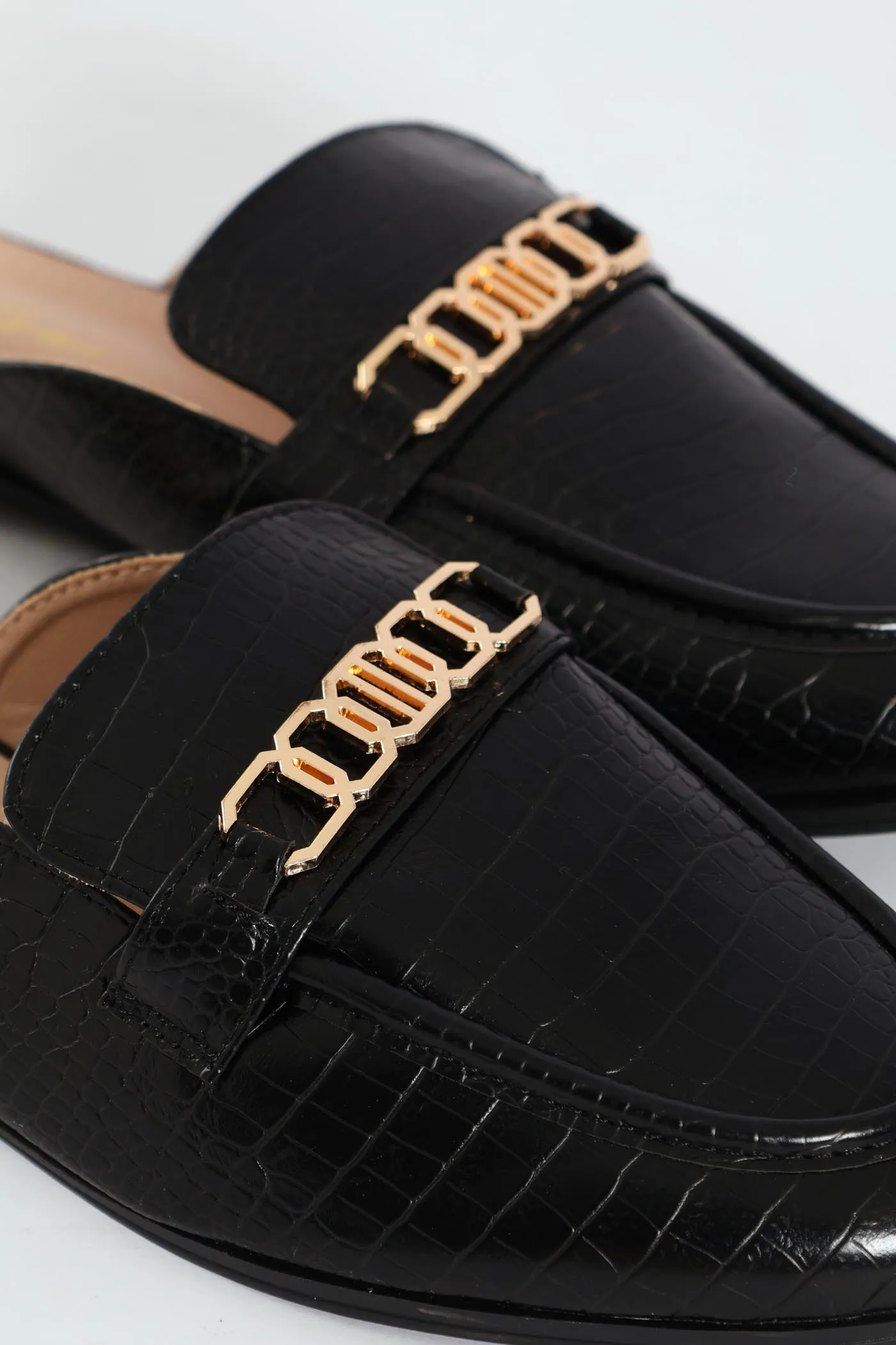 Metal Chain Push In Mule - Black sold by Edgars product image thumbnail 2