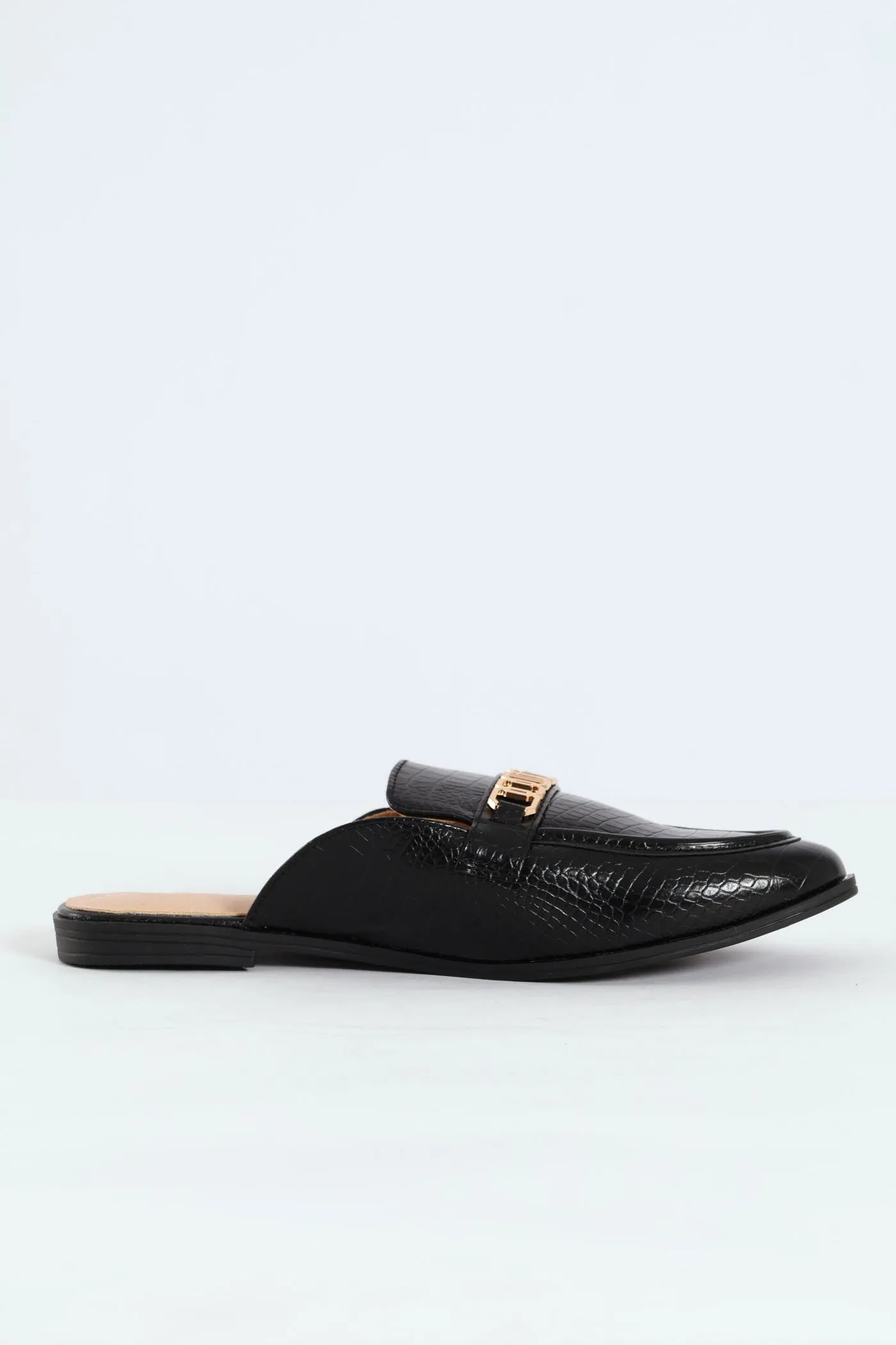Metal Chain Push In Mule - Black sold by Edgars product image thumbnail 3