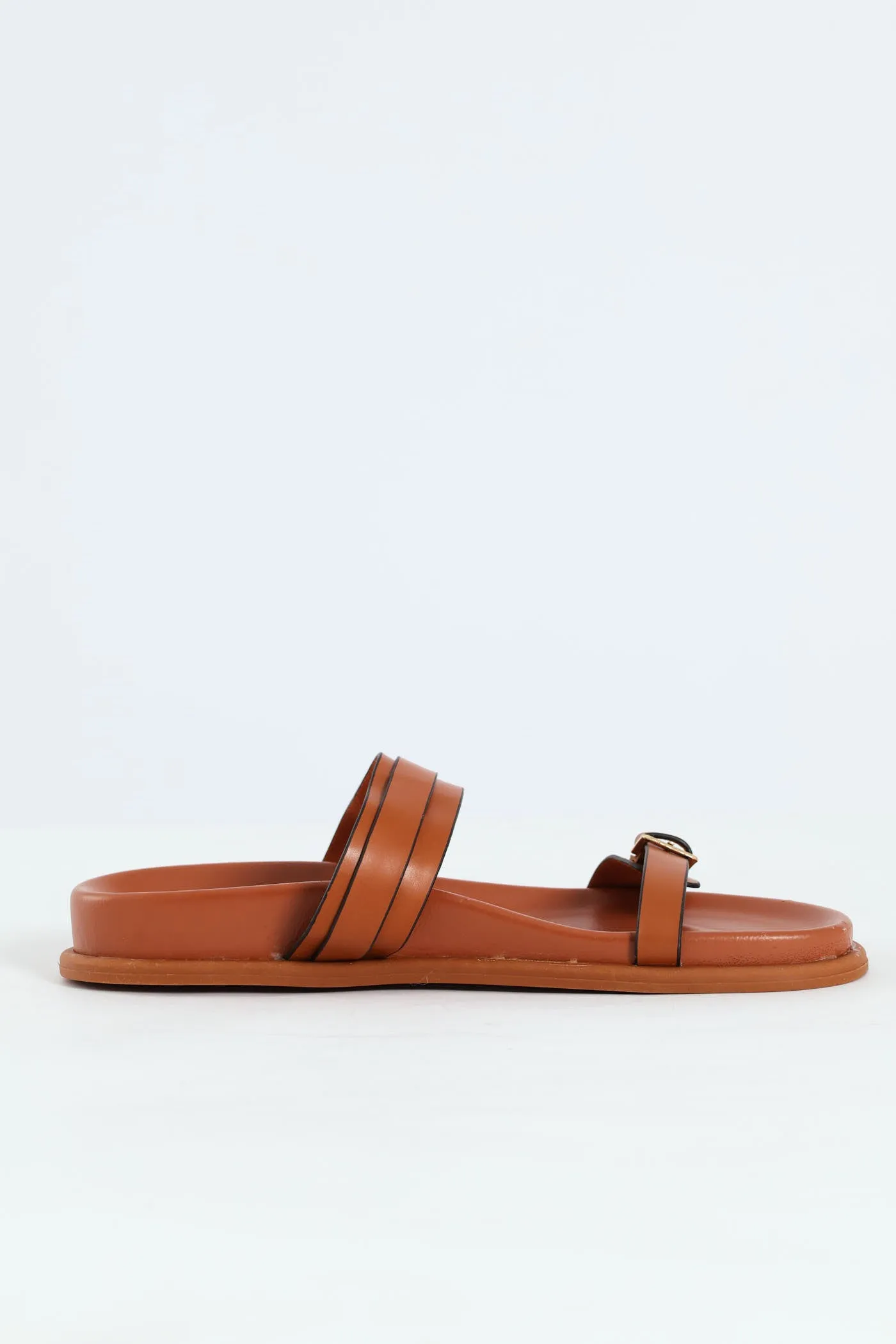 Buckle Detail Double Band Mule Sandal - Tan sold by Edgars product image thumbnail 3