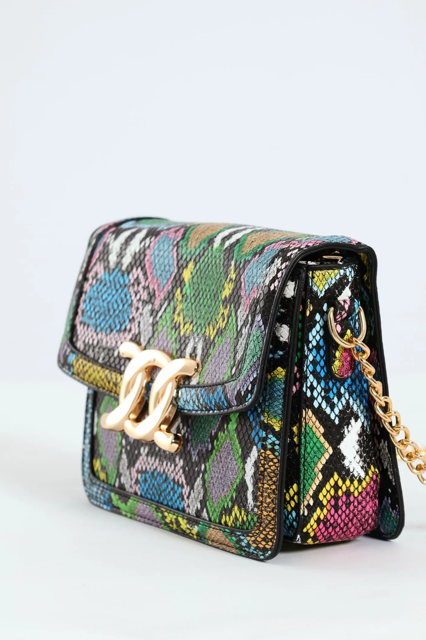 Animal Print Gold Clasp Satchel - Multi sold by Edgars product image thumbnail 2