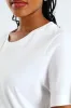 Short Sleeve Cotton Boxy Tee - White sold by Edgars