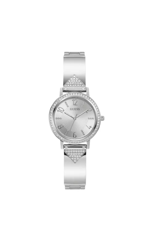 Tri Luxe Silver Bangle Silver Dial Watch - Silver sold by Edgars
