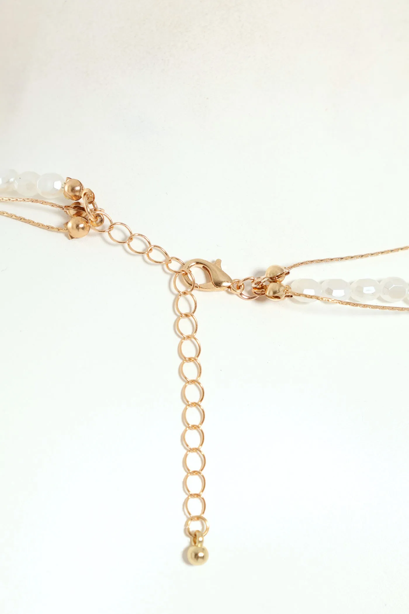 3 Layer Pearl Bead Necklace - Gold sold by Edgars product image thumbnail 4