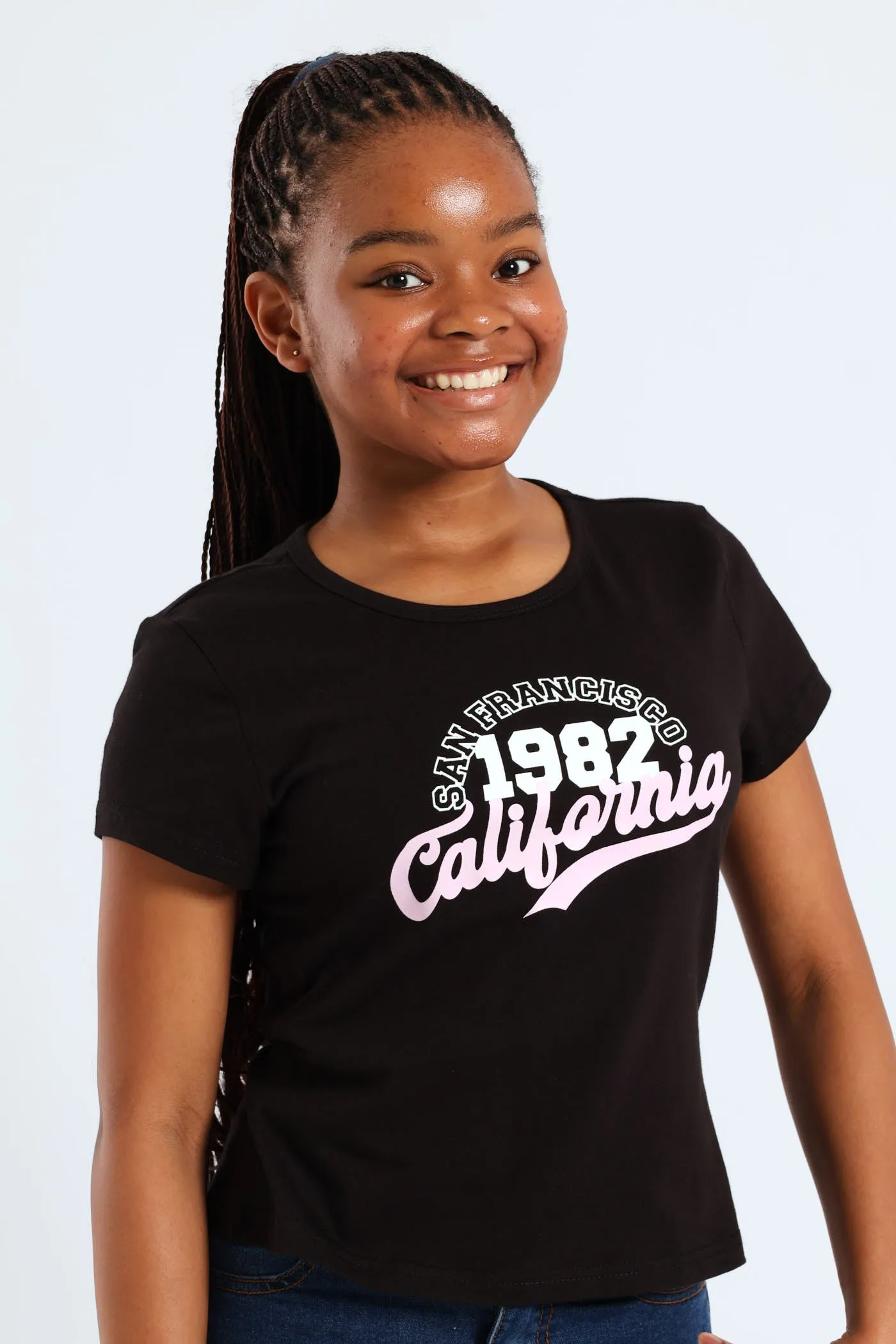 Girls Cherry Tee - Black sold by Edgars