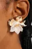 Floral Statement Stud Earrings - Gold sold by Edgars