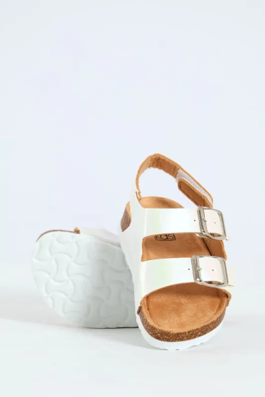 Pre-Girls Double Buckle Health Sandal - Multi sold by Edgars