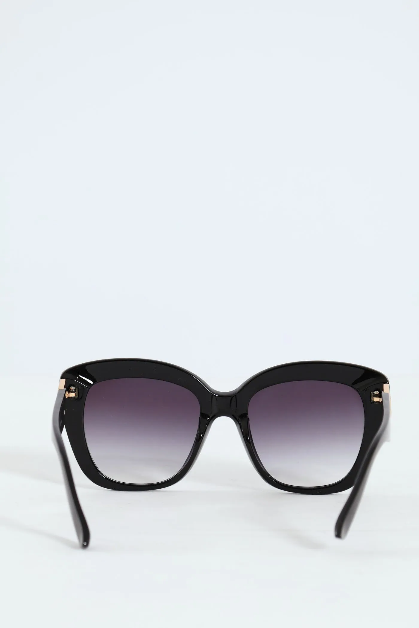 Gold Detail Temple Rounded Cateye Sunglasses - Black sold by Edgars product image thumbnail 4
